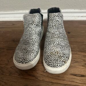 Stylish Kids' Black and White Slip-On Shoes